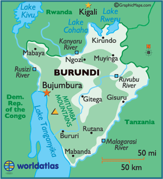 Burundi carte